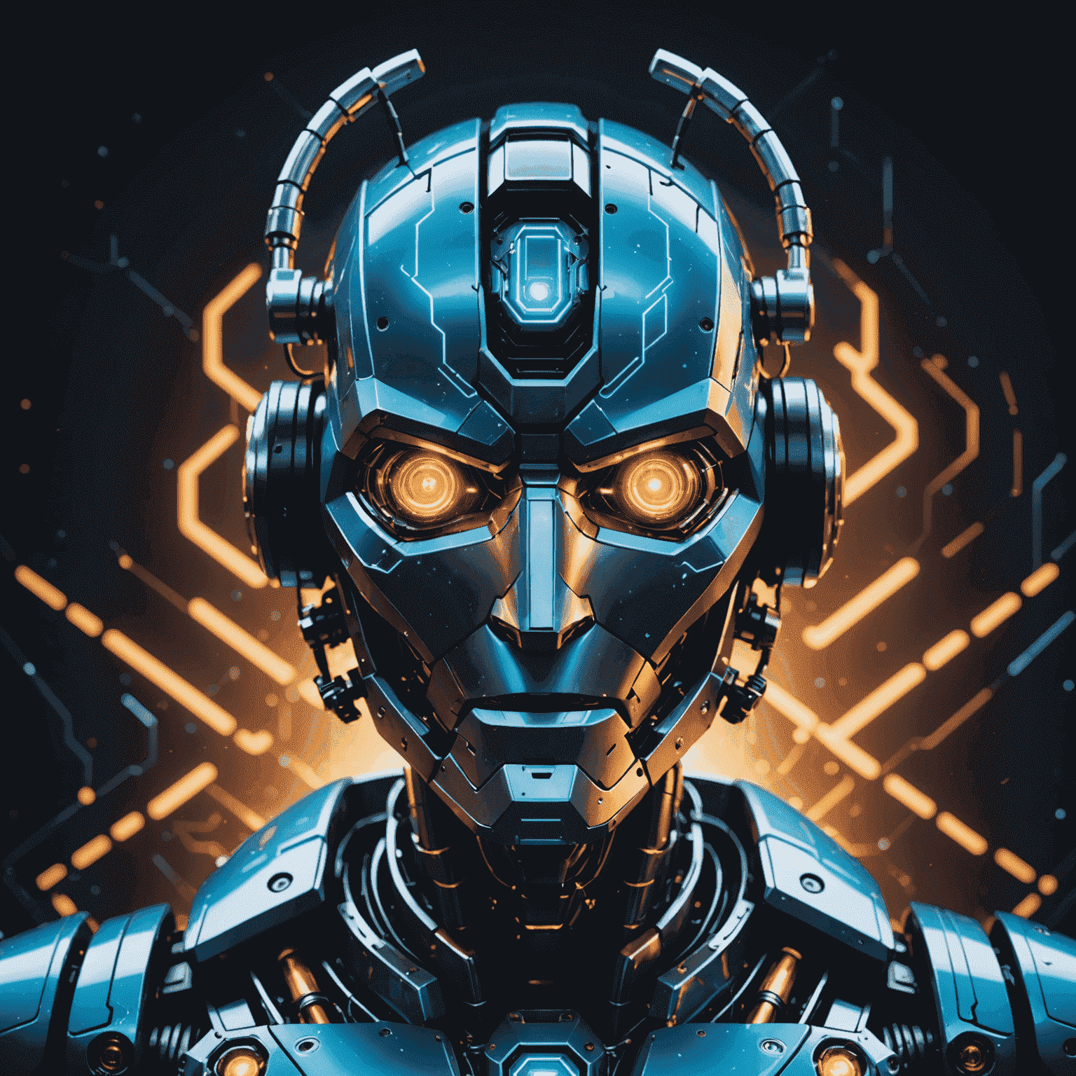 Optimus Robotics logo featuring a stylized robot face with glowing AI circuits